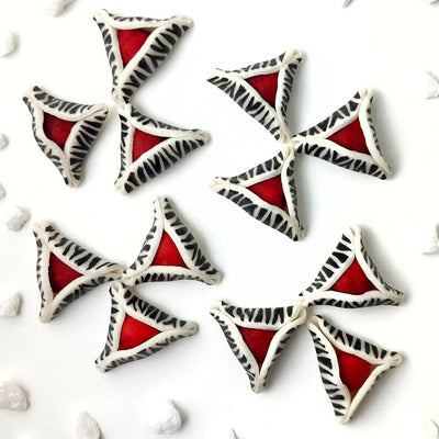 Purim Zebra Hamantaschen Marzipan - The Weitzman Museum Store - 