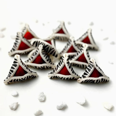 Purim Zebra Hamantaschen Marzipan - The Weitzman Museum Store - 