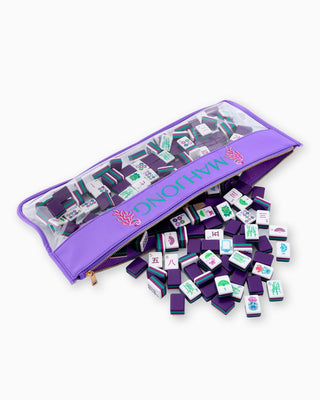 Purple Peacock Mahjong Bag - The Weitzman Museum Store - OMM339