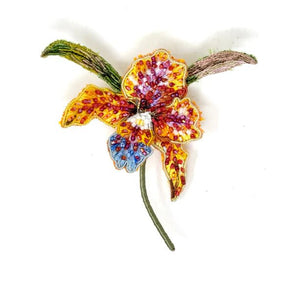 Queen of Orchids Brooch Pin - The Weitzman Museum Store - TL-B-1003