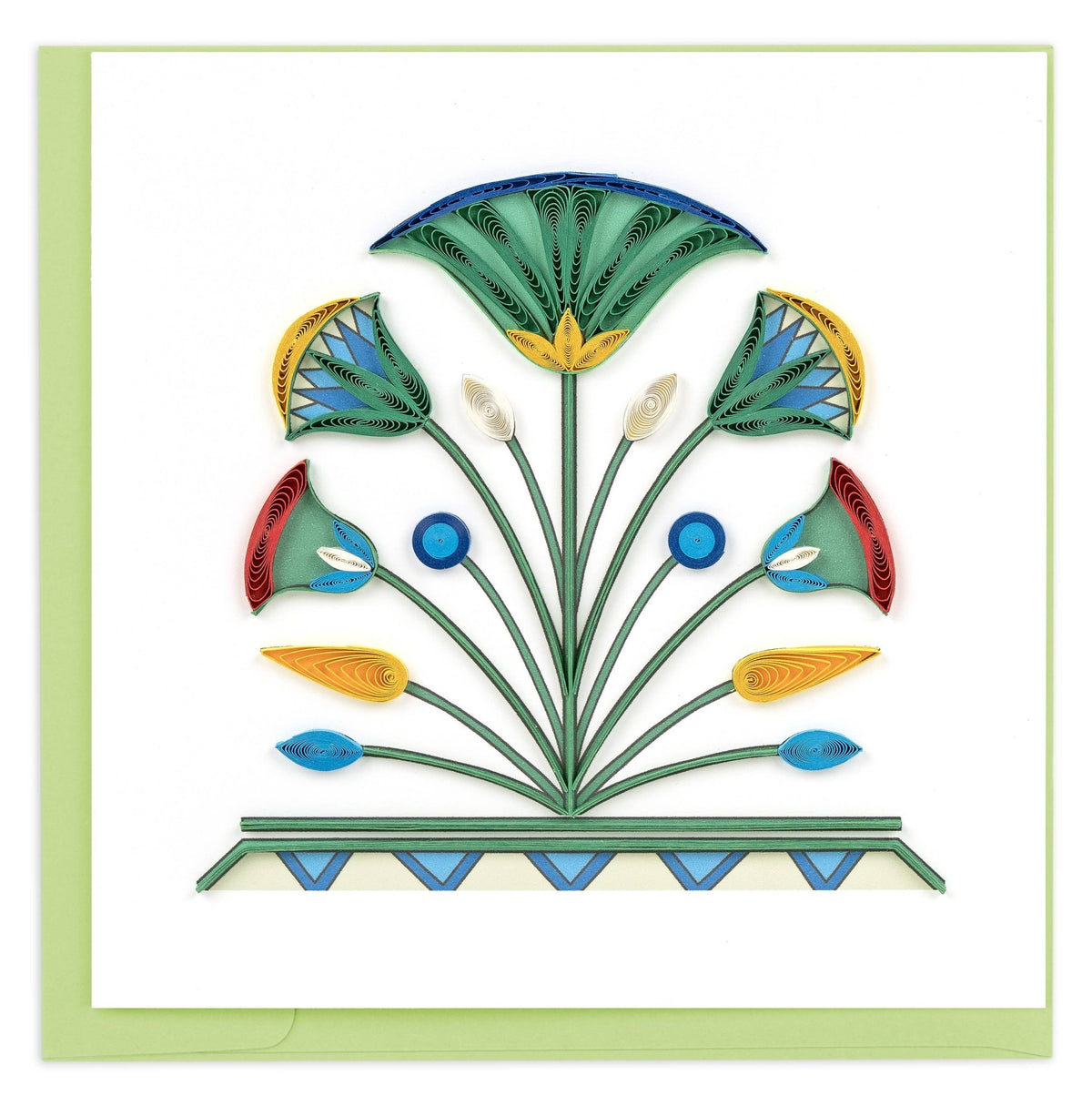 Quilled Egyptian Lotus Greeting Card - The Weitzman Museum Store - CM036