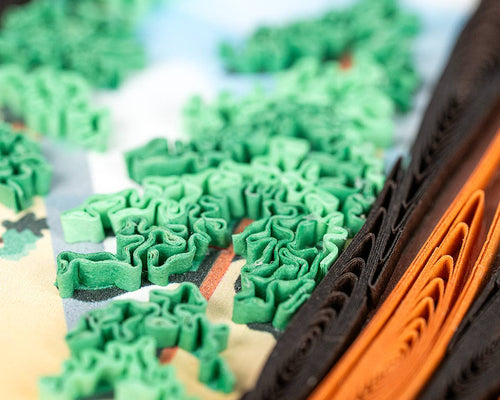 Quilled Redwood Trees Greeting Card - The Weitzman Museum Store - 1439