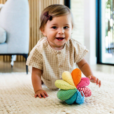Rainbow Fabric Baby Ball - The Weitzman Museum Store - 3672