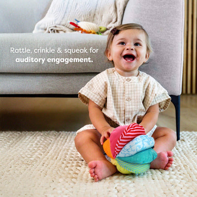 Rainbow Fabric Baby Ball - The Weitzman Museum Store - 3672
