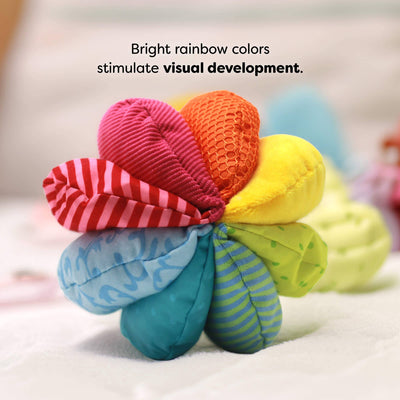 Rainbow Fabric Baby Ball - The Weitzman Museum Store - 3672