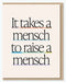 Raising Mensches Card - The Weitzman Museum Store - GC - FM - 004