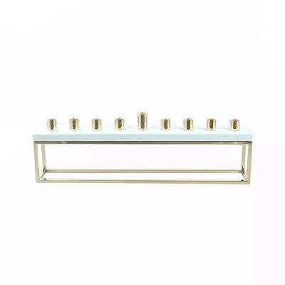 Rectangular Golden Menorah - The Weitzman Museum Store - 167201