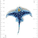 Reef Manta Ray Brooch Pin - The Weitzman Museum Store - TL-B-995