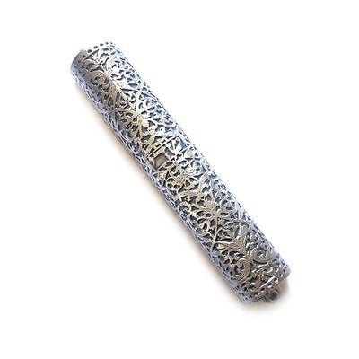 Renaissance Bible "Book-Binding" Mezuzah in Brass or Pewter