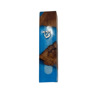 Resin and Olive Wood Mezuzah - The Weitzman Museum Store - 779560