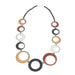 Resinique Chain Necklace Black White Gold and Copper - The Weitzman Museum Store - W - RE035BKWHCOP