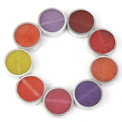 Resinique Circle Bracelet - Red, Orange, Yellow and Purple - The Weitzman Museum Store - W - RE0010RDMS