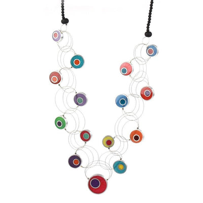 Resinique Interlocking Circles Necklace - The Weitzman Museum Store - W - RE034MC