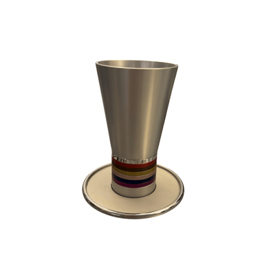 Rings Kiddush Cup w/Tray - The Weitzman Museum Store - acu1041