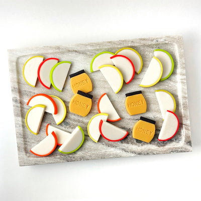 Rosh Hashanah Apples & Honey Platter - The Weitzman Museum Store - sku - 39380081541197