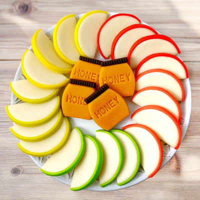 Rosh Hashanah Apples & Honey Platter - The Weitzman Museum Store - sku - 39380081541197