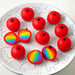 Rosh Hashanah Rainbow Apple "Truffles" Marzipan - The Weitzman Museum Store - 