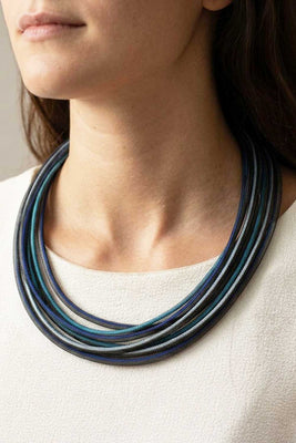 Round Life Necklace - Cool Colors - The Weitzman Museum Store - LF16CC-JN