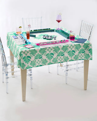 Sage Fresco Instructional Mahjong Tablecloth