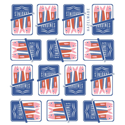 Sardines Tea Towel - The Weitzman Museum Store - KT901