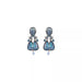 Sea Blue Shell Earrings - The Weitzman Museum Store - 011R2050