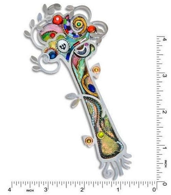 Seeka Tree of Life Gold Mezuzah - The Weitzman Museum Store - 1451721