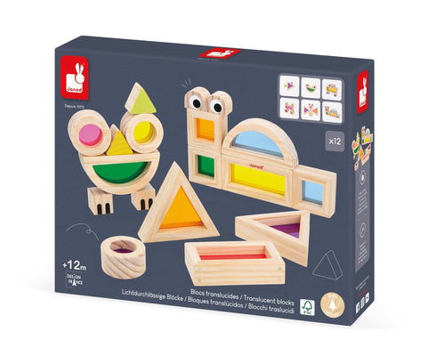 Sensory Translucent Stacking Blocks - The Weitzman Museum Store - J05306