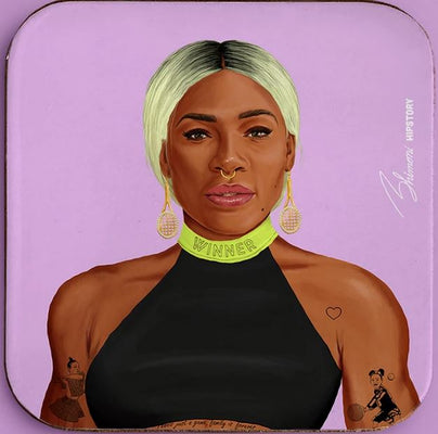 Serena Williams HIPSTORY Coaster - The Weitzman Museum Store - 7 - 847384017636