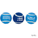 Set of 3 Hanukkah Dog Tennis Balls - The Weitzman Museum Store - TYN-DOG-4-N