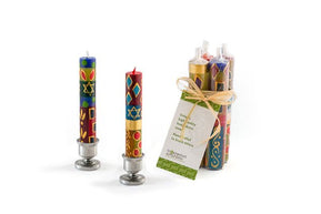 Shabbat Painted Candles - The Weitzman Museum Store - 