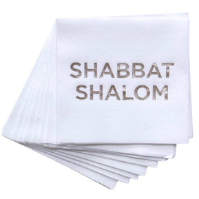 Shabbat Shalom Cocktail Napkins - The Weitzman Museum Store - CN020