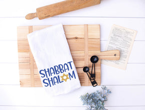 Shabbat Shalom Kitchen Towel - The Weitzman Museum Store - 