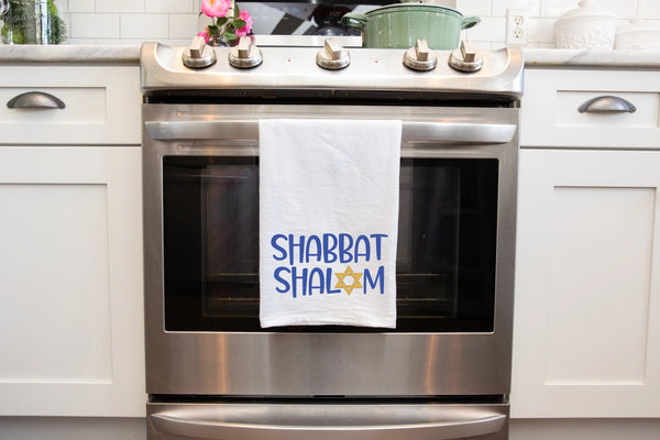 Shabbat Shalom Kitchen Towel - The Weitzman Museum Store - 