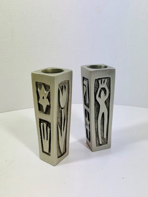 Shabbat W/Figure Candle Stick - The Weitzman Museum Store - 7 - 847384017399