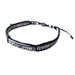 Shema Israel Silver & Black Leather Bracelet - The Weitzman Museum Store - 11bm63