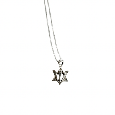 Shin and Star of David Pendant Necklace - The Weitzman Museum Store - 89285