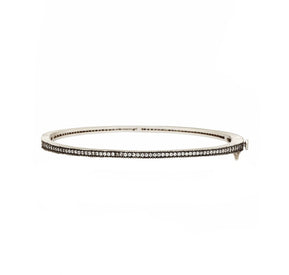 Signature Thin Pavé Hinge Bangle - The Weitzman Museum Store - 7 - 847384015924