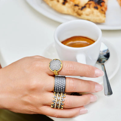 Signature Times Square Pave Cocktail Ring - The Weitzman Museum Store - YRZR090238B - 5