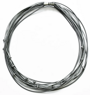 Piano Wire Multi Knot Necklace