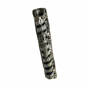 Silver and Black Jerusalem Mezuzah - The Weitzman Museum Store - Z6910