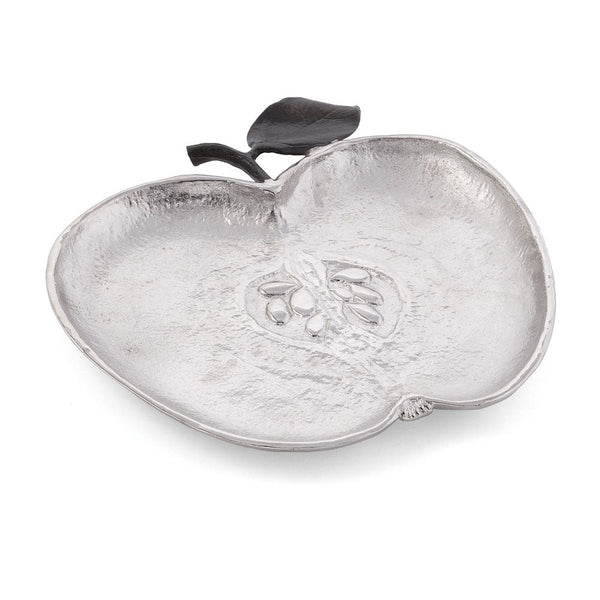Silver Apple Plate by Michael Aram - The Weitzman Museum Store - 