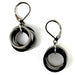 Silver & Black Loop Earrings - The Weitzman Museum Store - 270