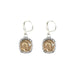 Silver Dangling Coin Earrings - The Weitzman Museum Store - E067 - VS/G - CLR