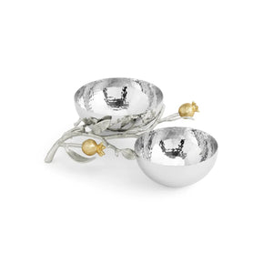 Silver & Gold Pomegranate Double Dish - The Weitzman Museum Store - 174107