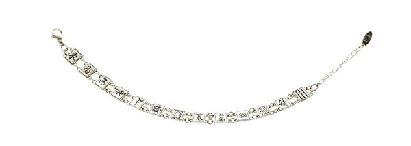 Silver Mah Jongg Bracelet - The Weitzman Museum Store - 7-847384018786