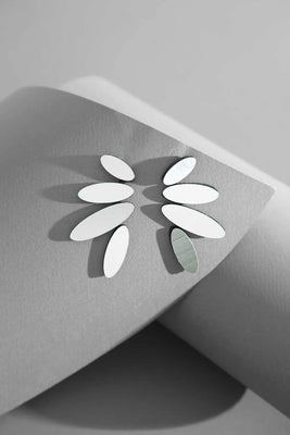 Silver Petals Earrings - The Weitzman Museum Store - CL18SL - JE