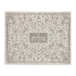 Silver Tallit Bag with Pomegranates and Flowers - The Weitzman Museum Store - emtbf4