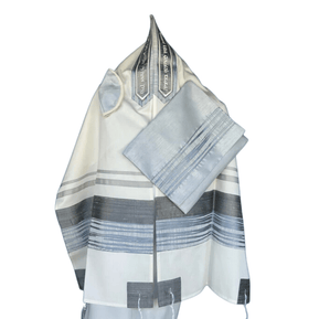 Silver Wave Tallit - The Weitzman Museum Store - ADEB546