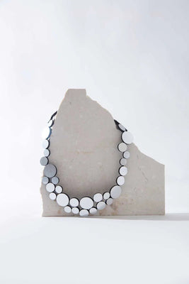 Small Abstraction Necklace - Silver - The Weitzman Museum Store - EE52SL-JN