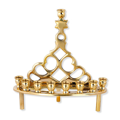 Small Brass Poland Menorah - The Weitzman Museum Store - 7 - 847384008797